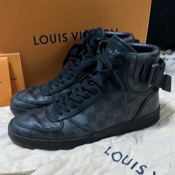 Louis Vuitton Other - Louis Vuitton Men's Black High-Top Sneakers 10.5
